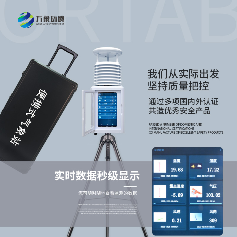 七要素便攜式氣象站